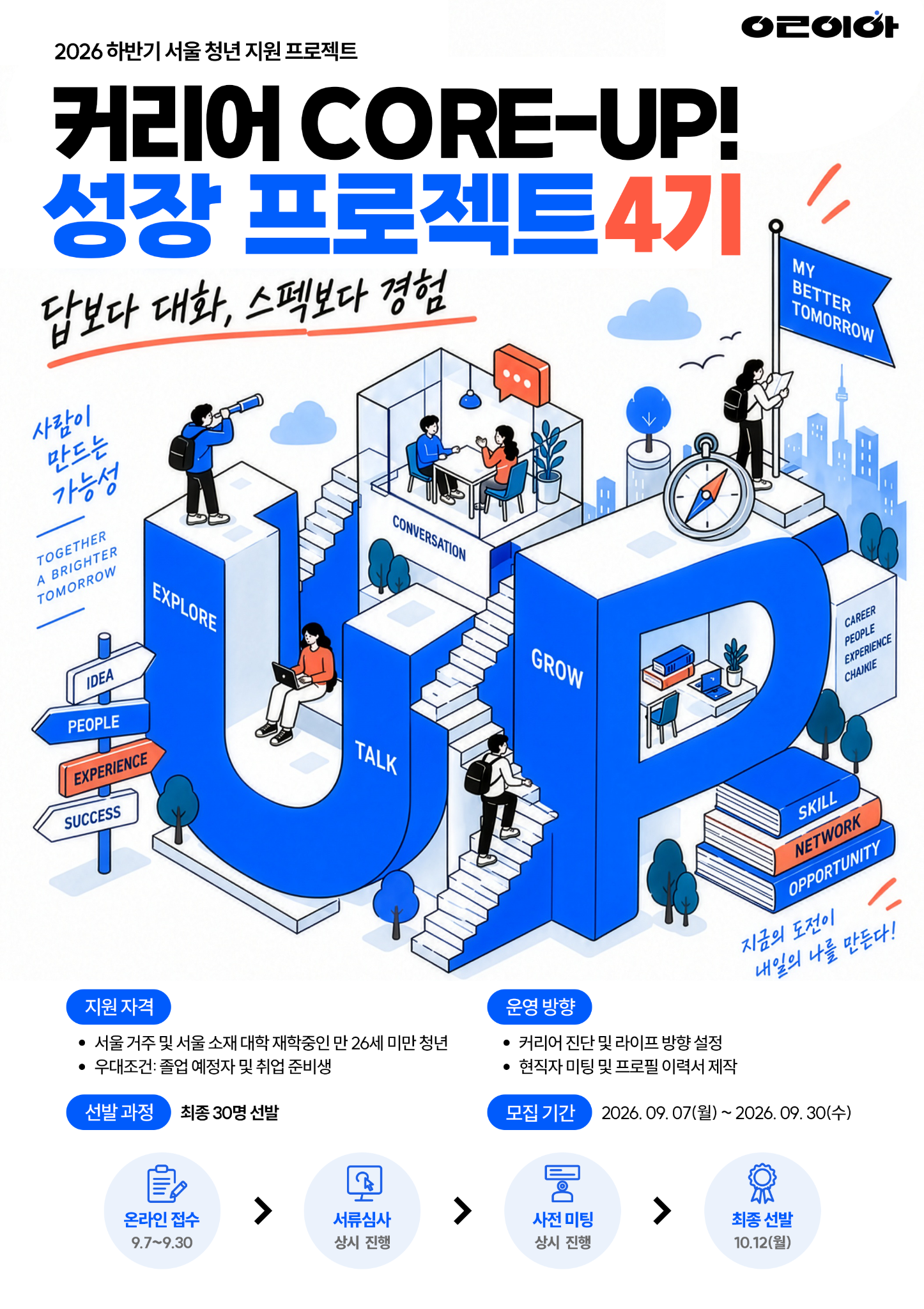 청년 커리어 성장 프로젝트 4기 모집 포스터